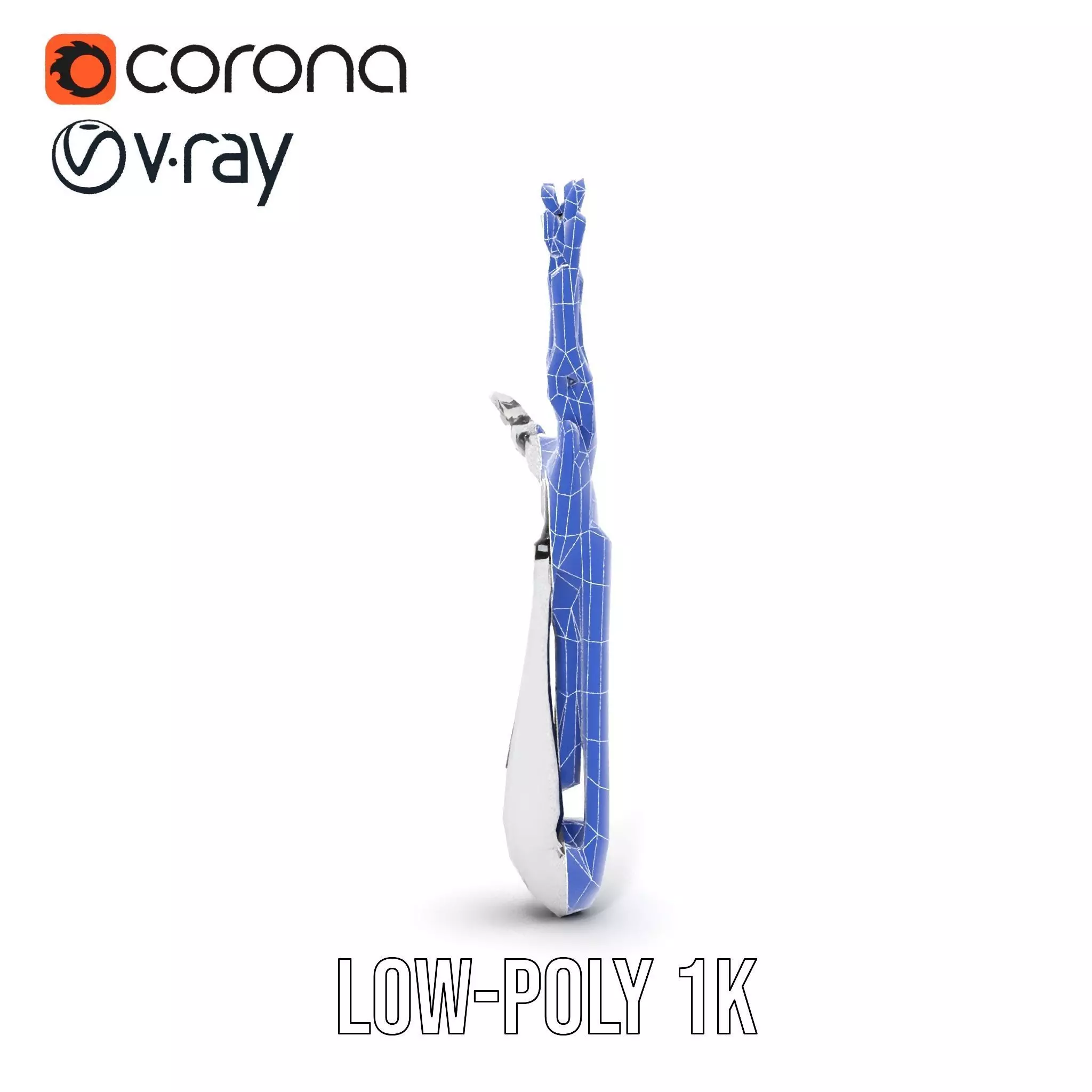 Futuristic Robotic Hand Model Pack Low-poly 3D model_23