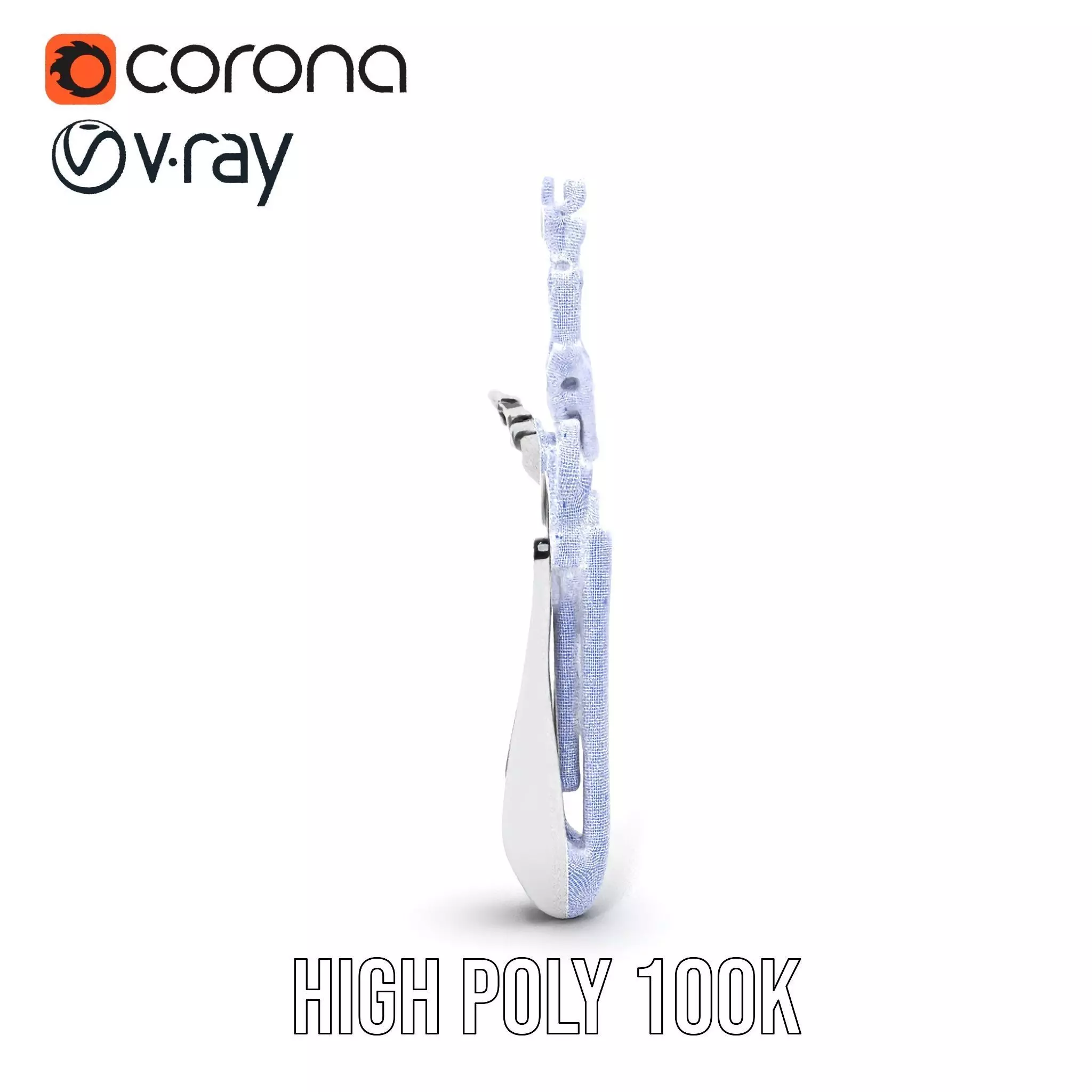 Futuristic Robotic Hand Model Pack Low-poly 3D model_35