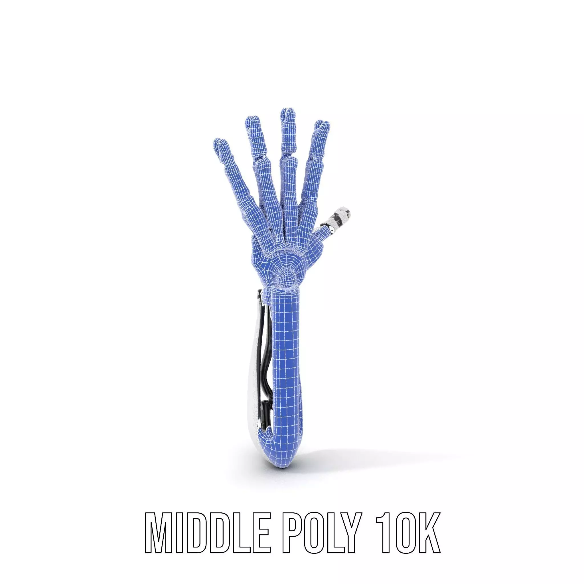 Futuristic Robotic Hand Model Pack Low-poly 3D model_19