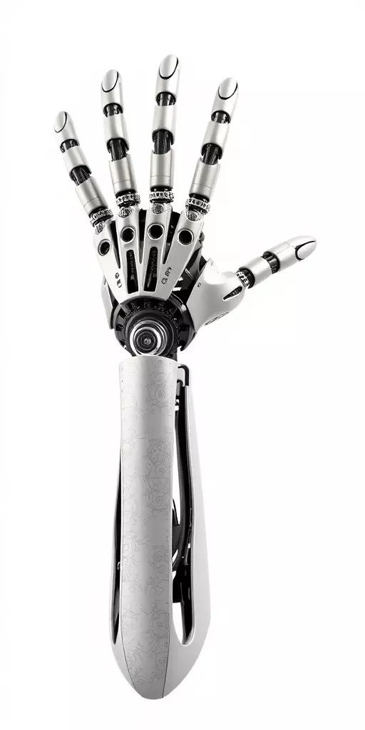 Futuristic Robotic Hand Model Pack Low-poly 3D model_3