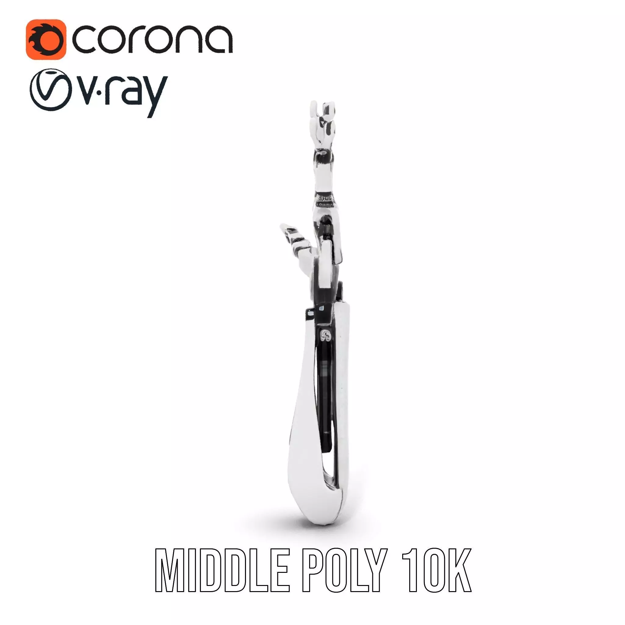 Futuristic Robotic Hand Model Pack Low-poly 3D model_16