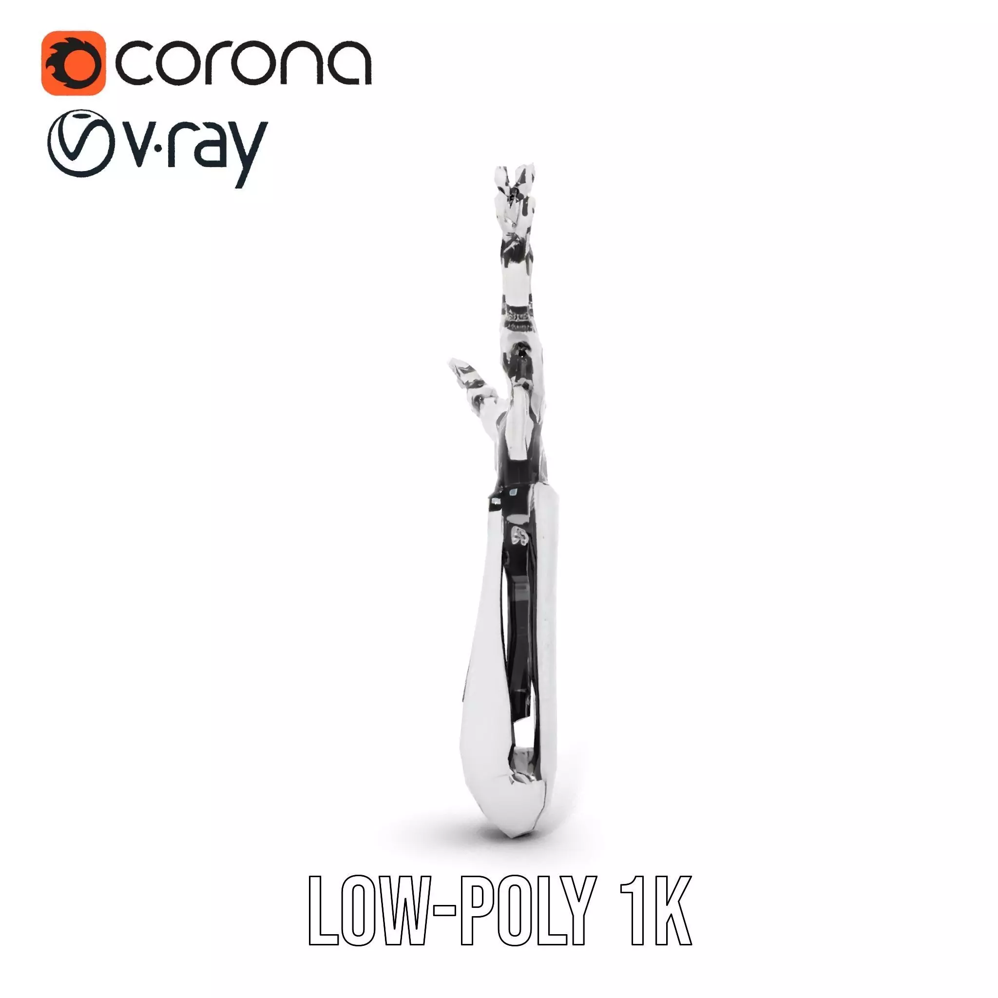 Futuristic Robotic Hand Model Pack Low-poly 3D model_17