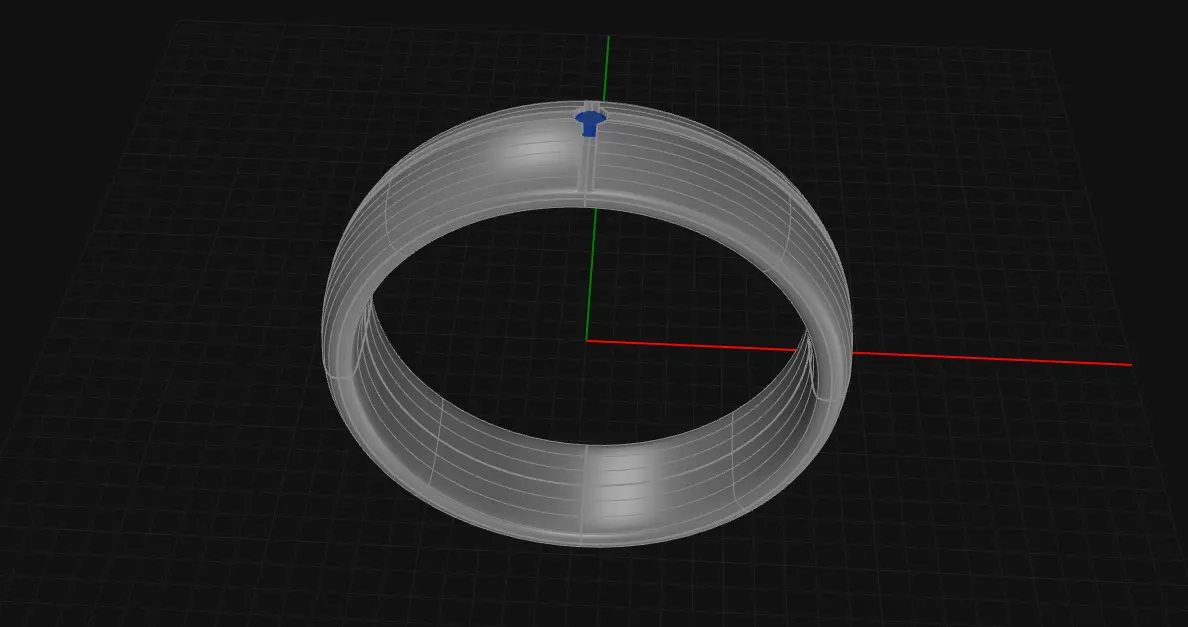 Wedding Ring 3D print model_3