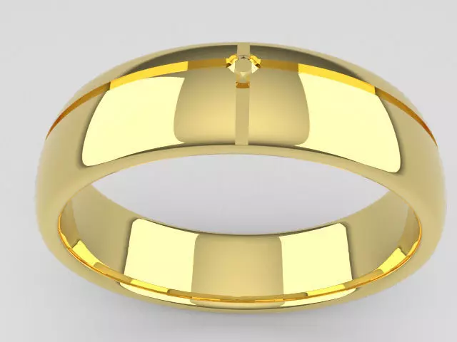 Wedding Ring 3D print model_0