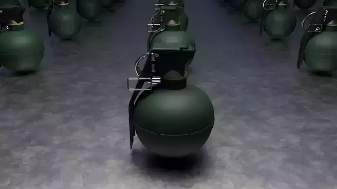3D model of the M67 grenade