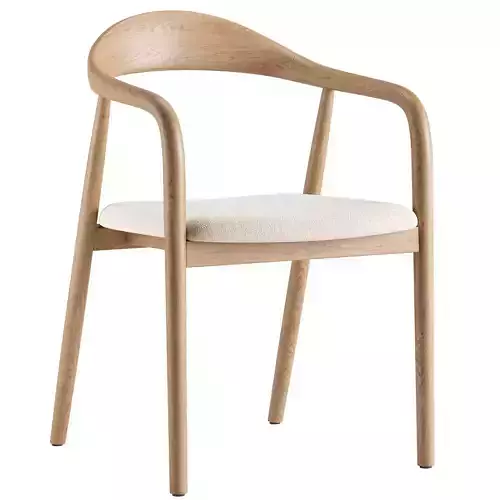 Noris Fabric Dining Chair 3D model