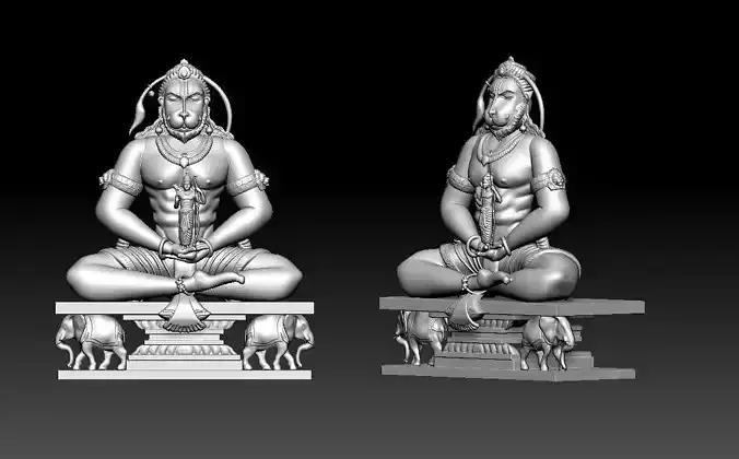 Hanuman ji SOUTH 3D print model