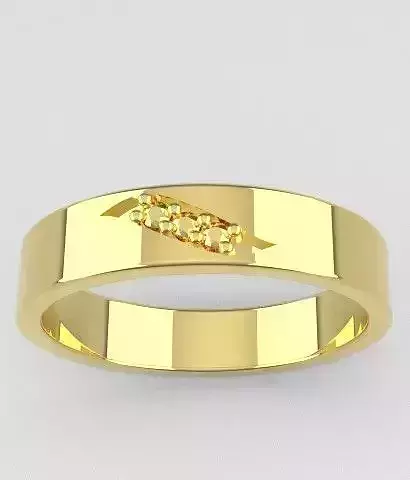 Wedding Ring with 8 Prongs