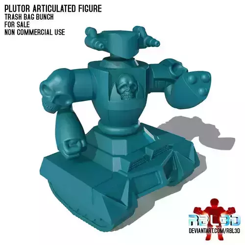  Plutor articulated replica Trash Bag Bunch 3D print model