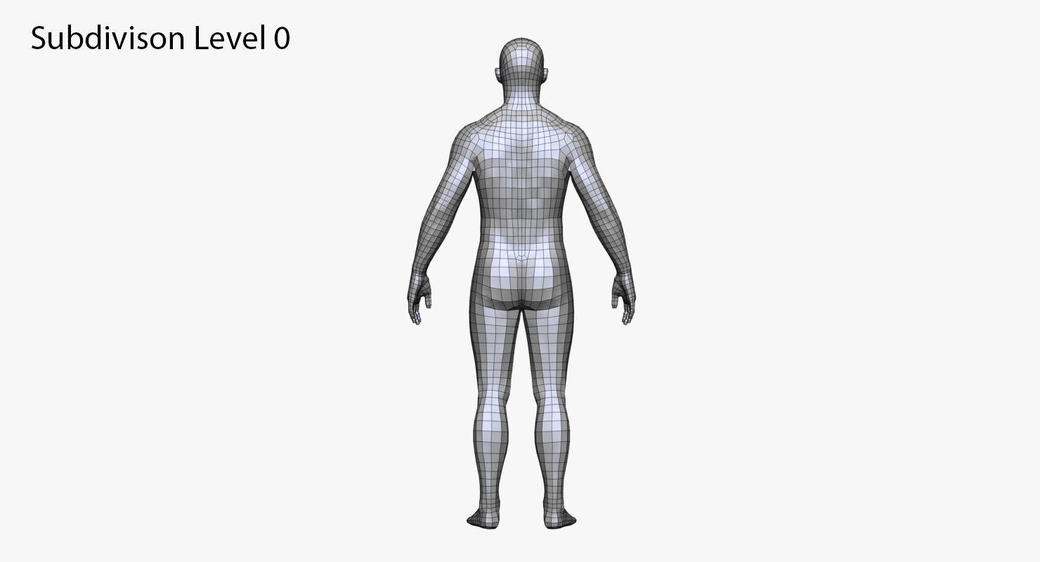 Realistic White Male and Female Bundle 3D model_34