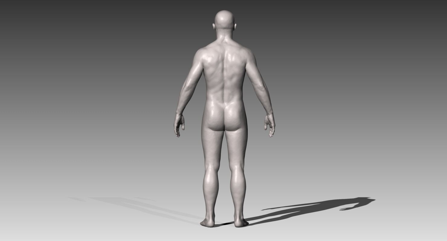 Realistic White Male and Female Bundle 3D model_13