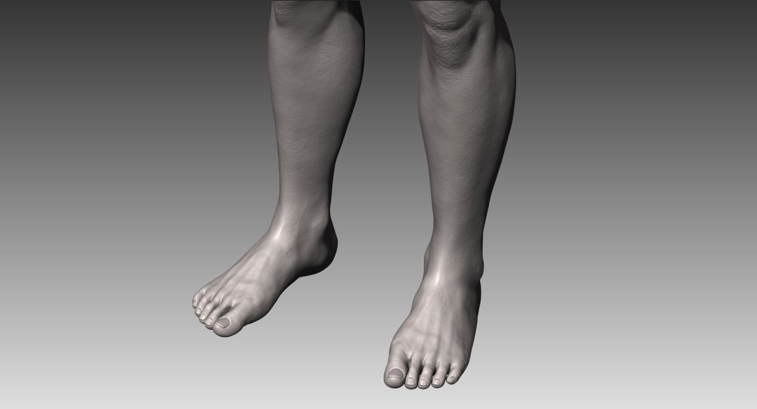 Realistic White Male and Female Bundle 3D model_22