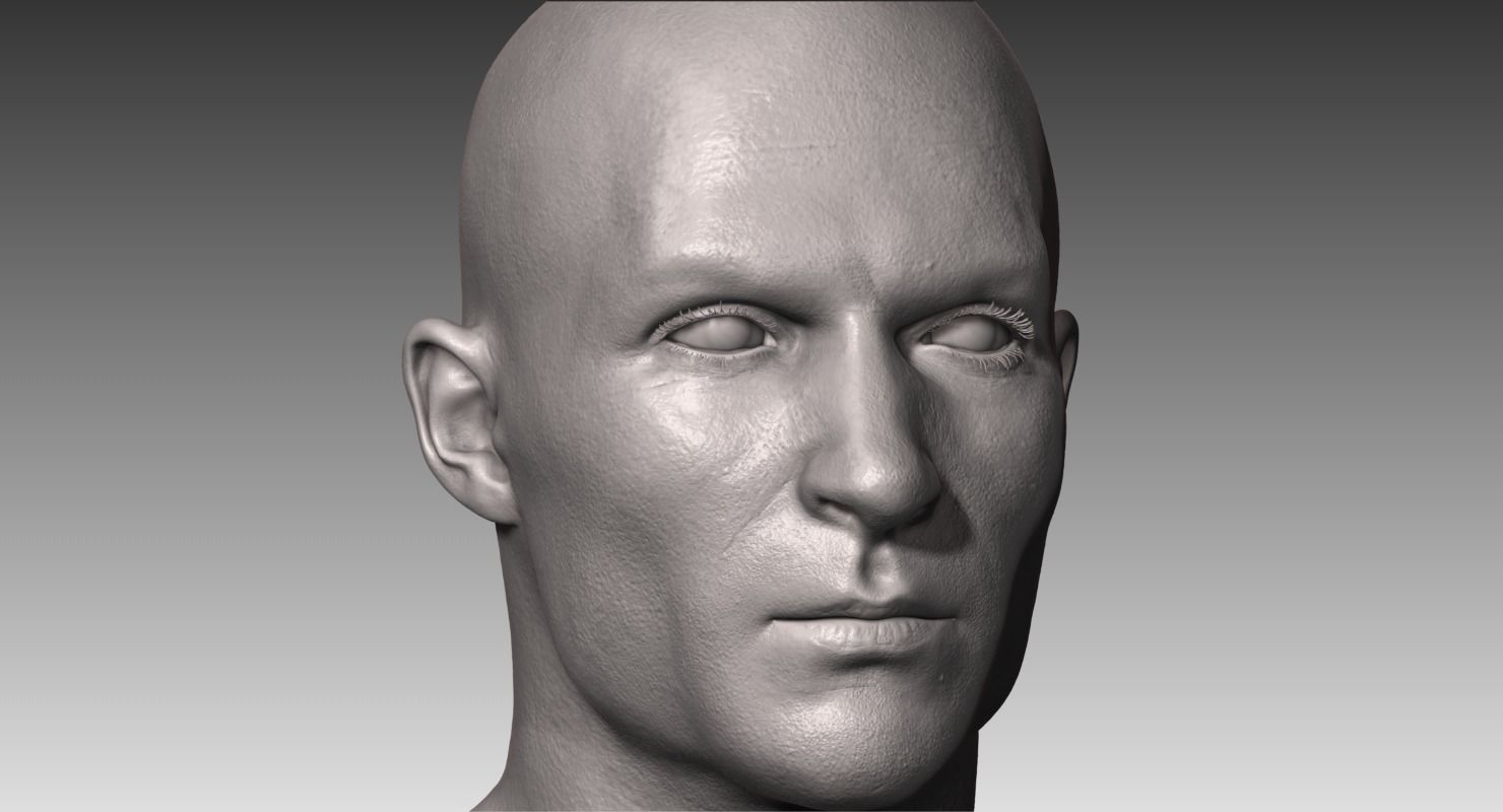 Realistic White Male and Female Bundle 3D model_3