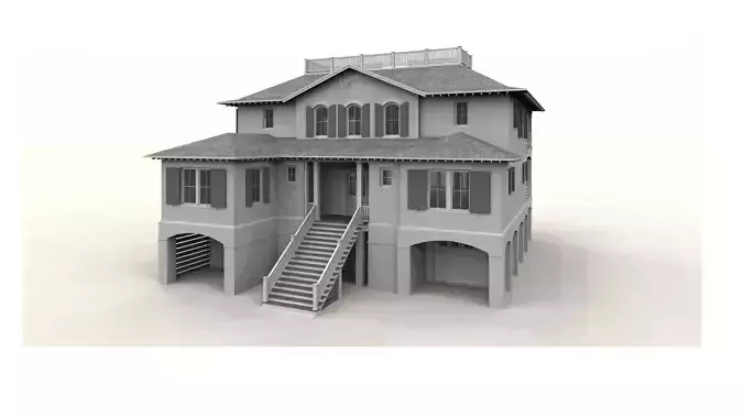 3D Model of Allison Ramsey House Design  Allison Ramsey  3D print model