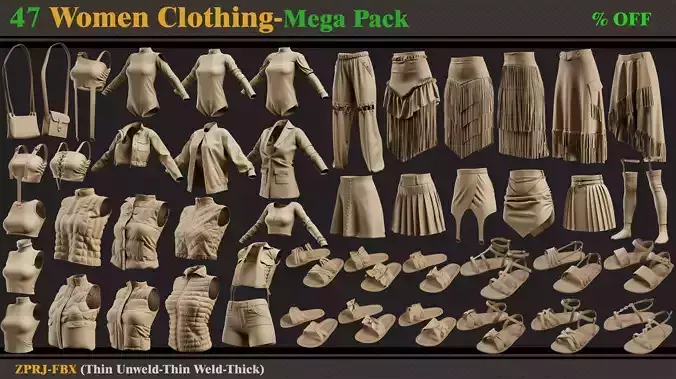 47 Woman Clothing-zprj-fbx