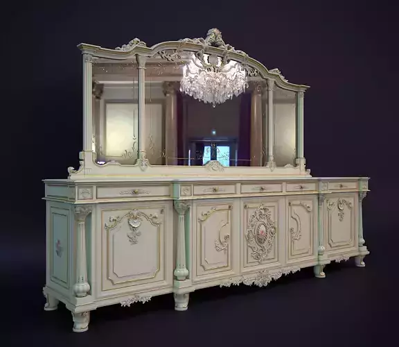 Silik Talia Cupboard Mirror Art 9933 Art 9932 3D model