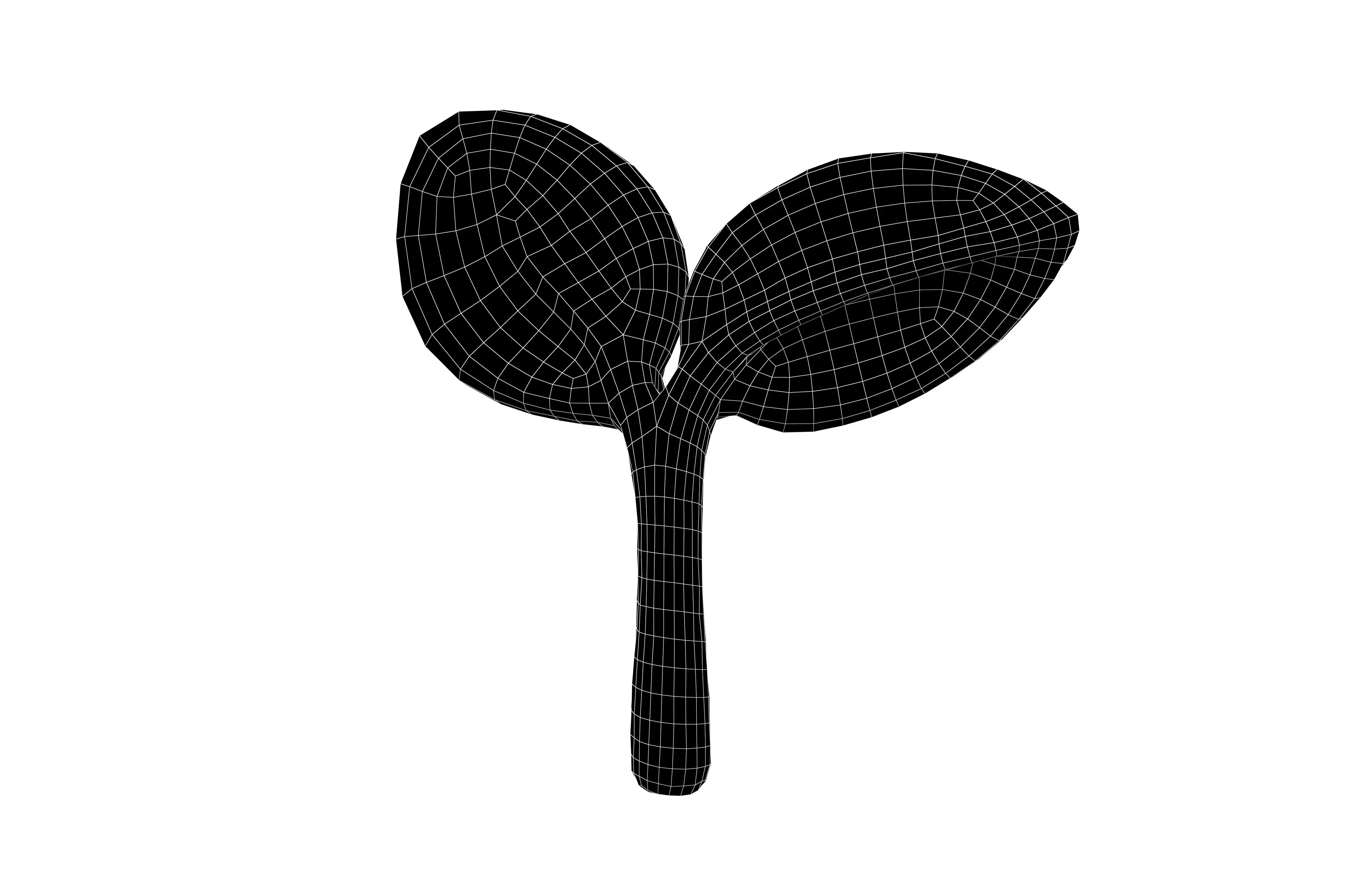 Sprout Icon v1 003 Low-poly 3D model_5