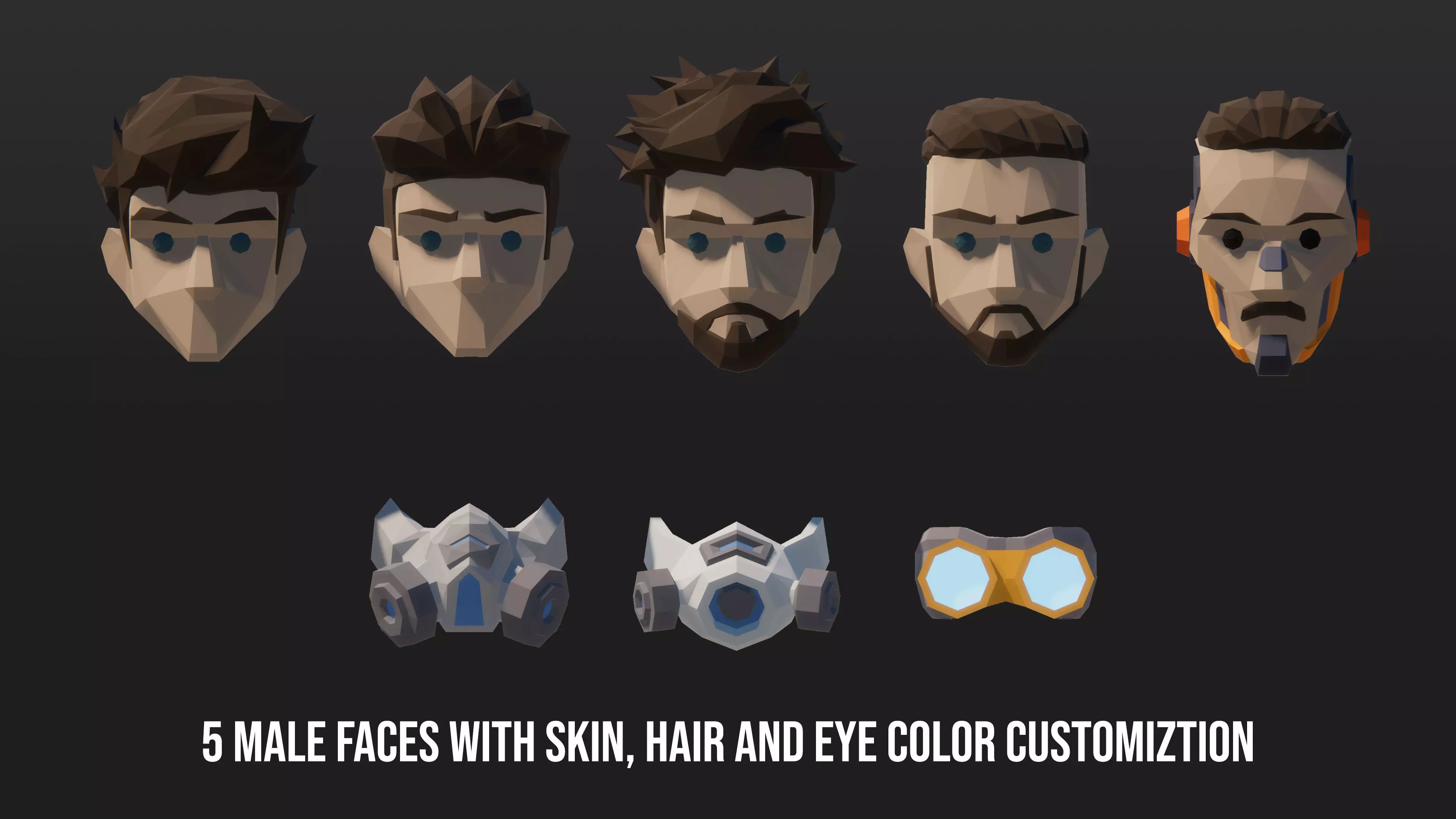 Low Poly Sci-Fi Characters Low-poly 3D model_8