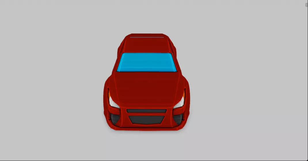 Low Poly Car 3D model_1