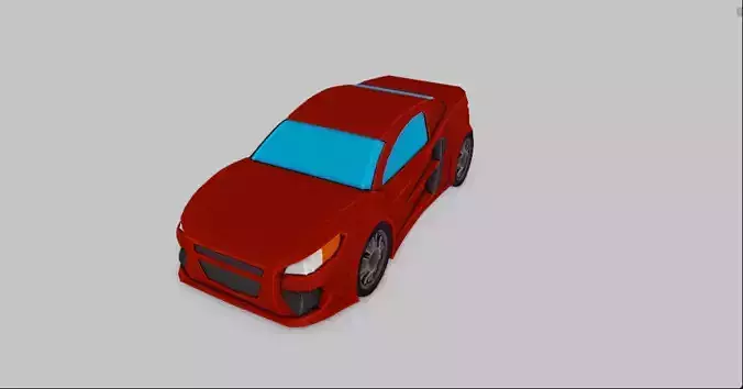 Low Poly Car 3D model