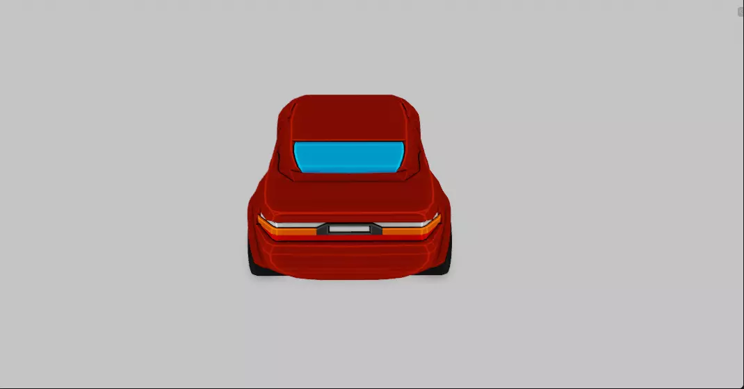 Low Poly Car 3D model_5