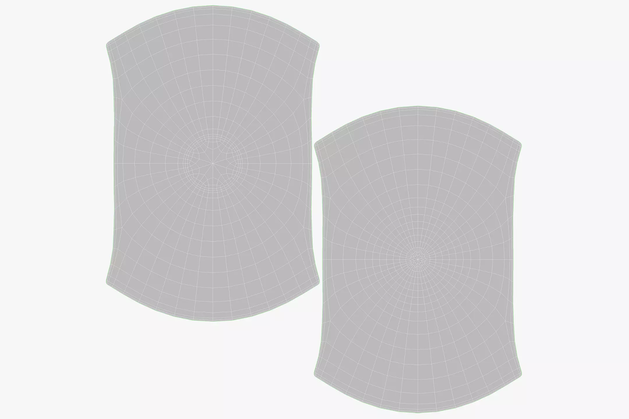 Bowl Chrome Set Low-poly 3D model_12