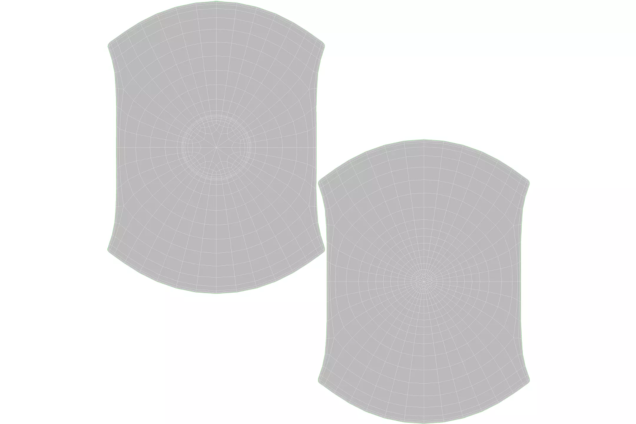 Bowl Chrome Set Low-poly 3D model_13