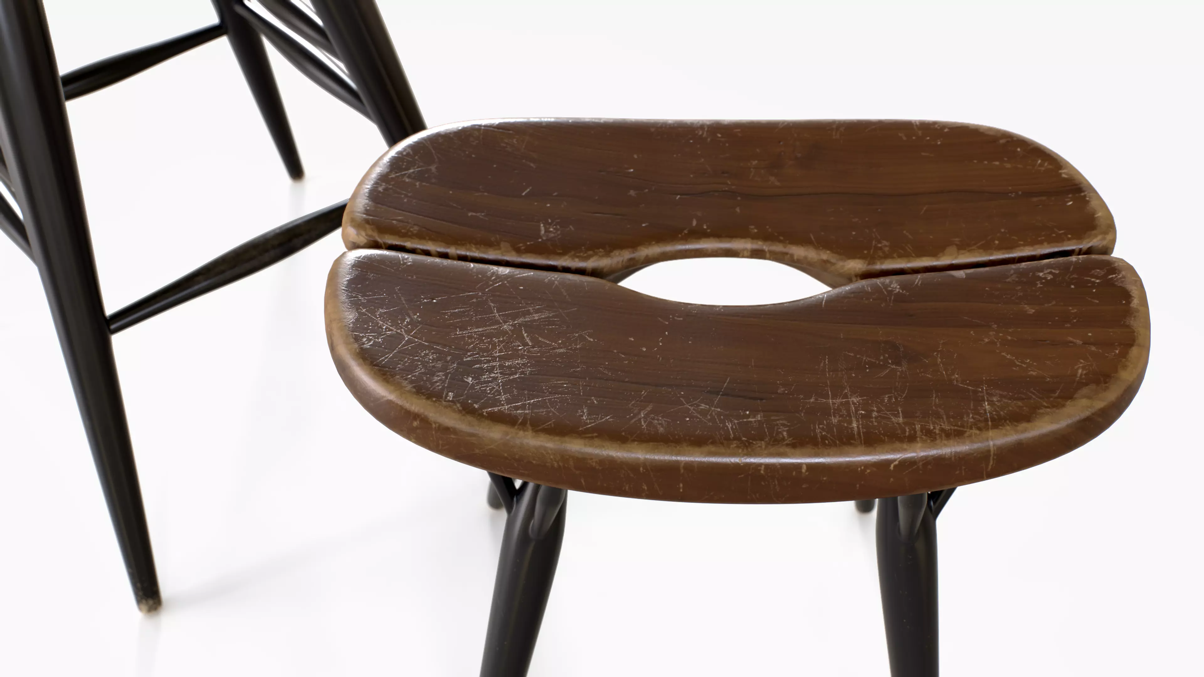 Artek Pirkka Stools Low-poly 3D model_6