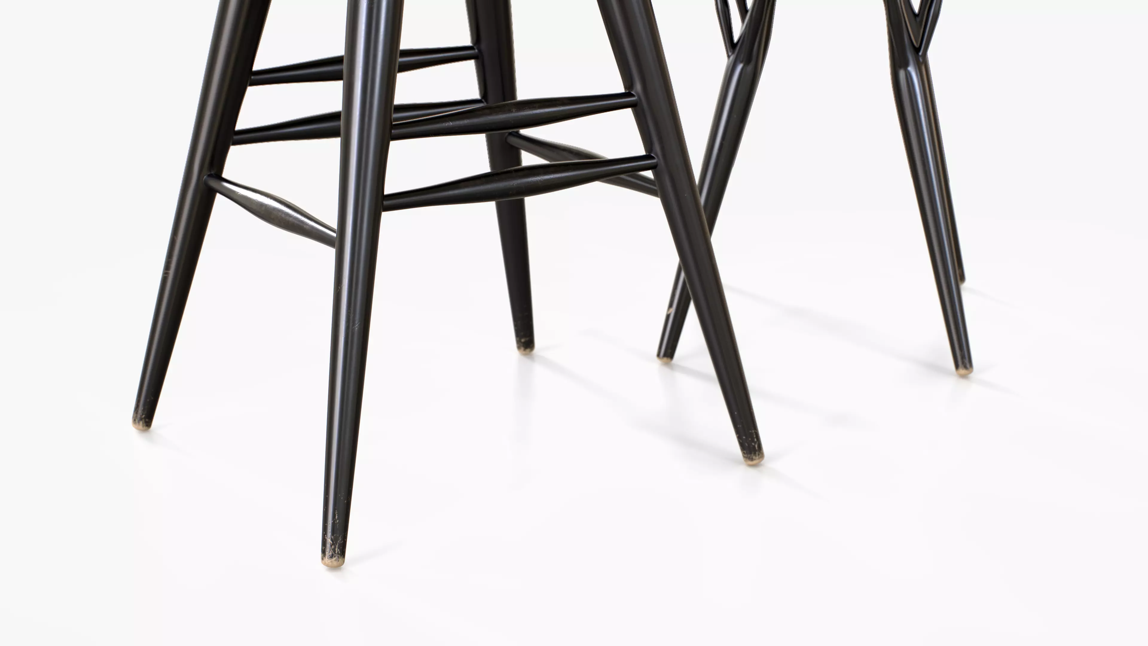 Artek Pirkka Stools Low-poly 3D model_5