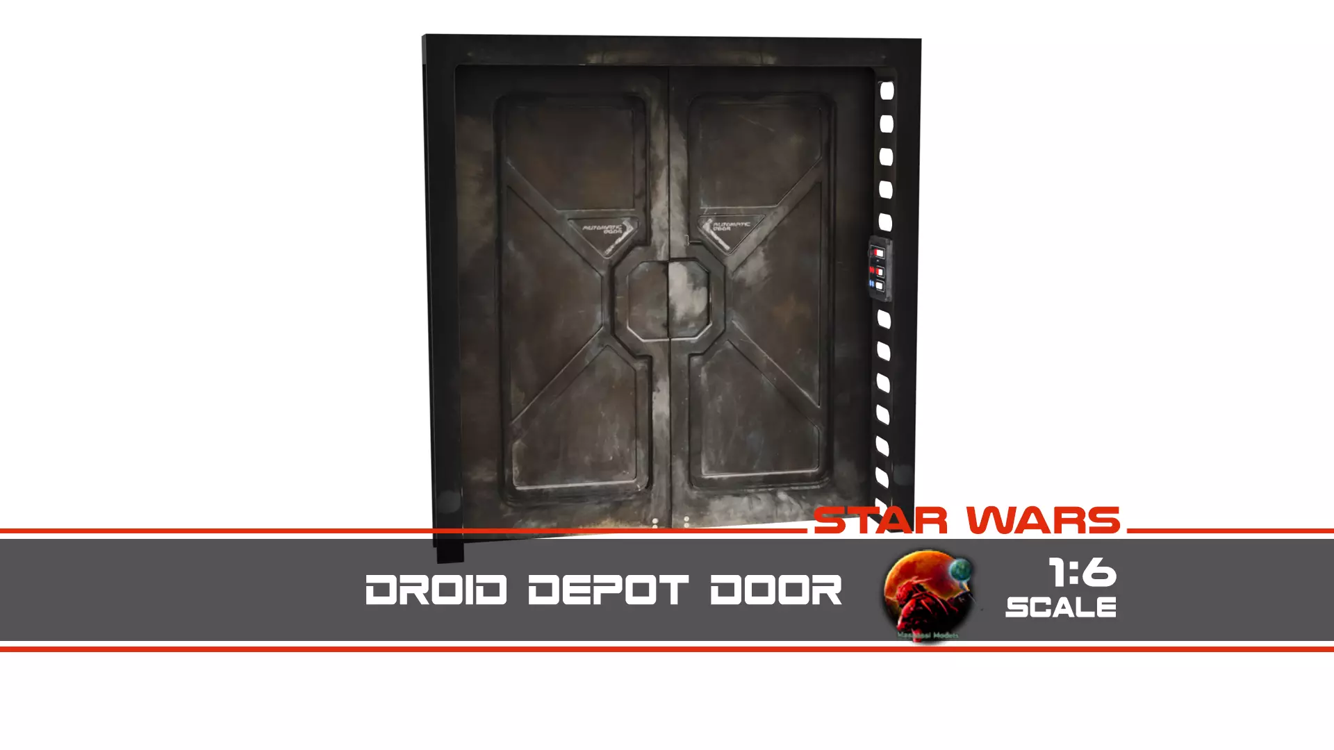 Droid Depot door 1-6 scale Hottoys 3D print model_0
