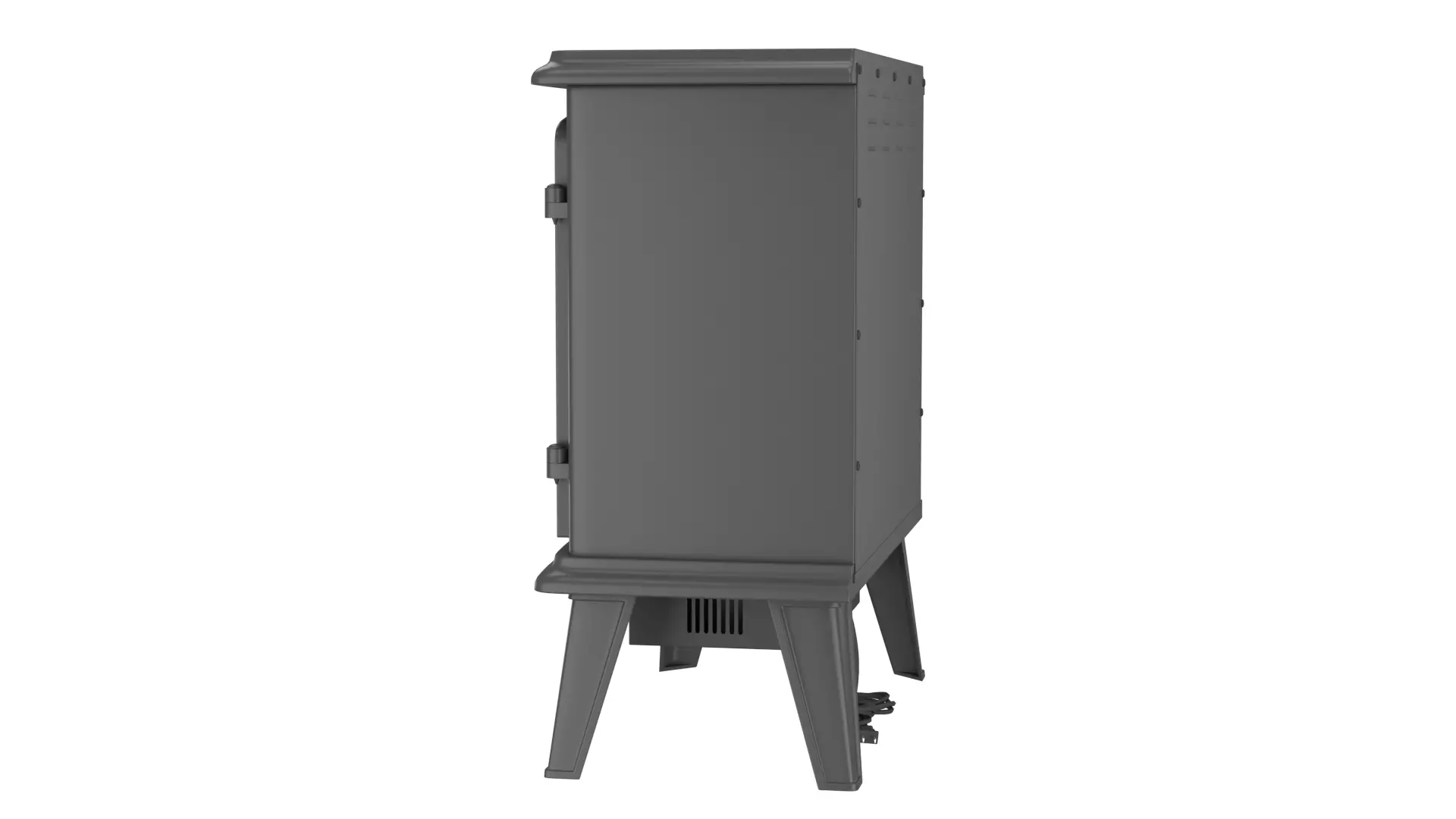 Vintage Electric Fireplace Stove 3D Model 3D model_12