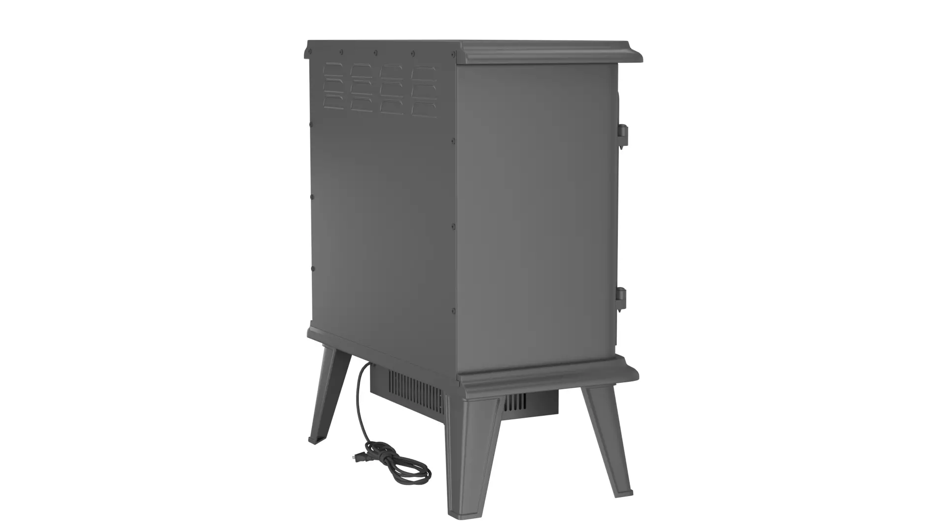 Vintage Electric Fireplace Stove 3D Model 3D model_3