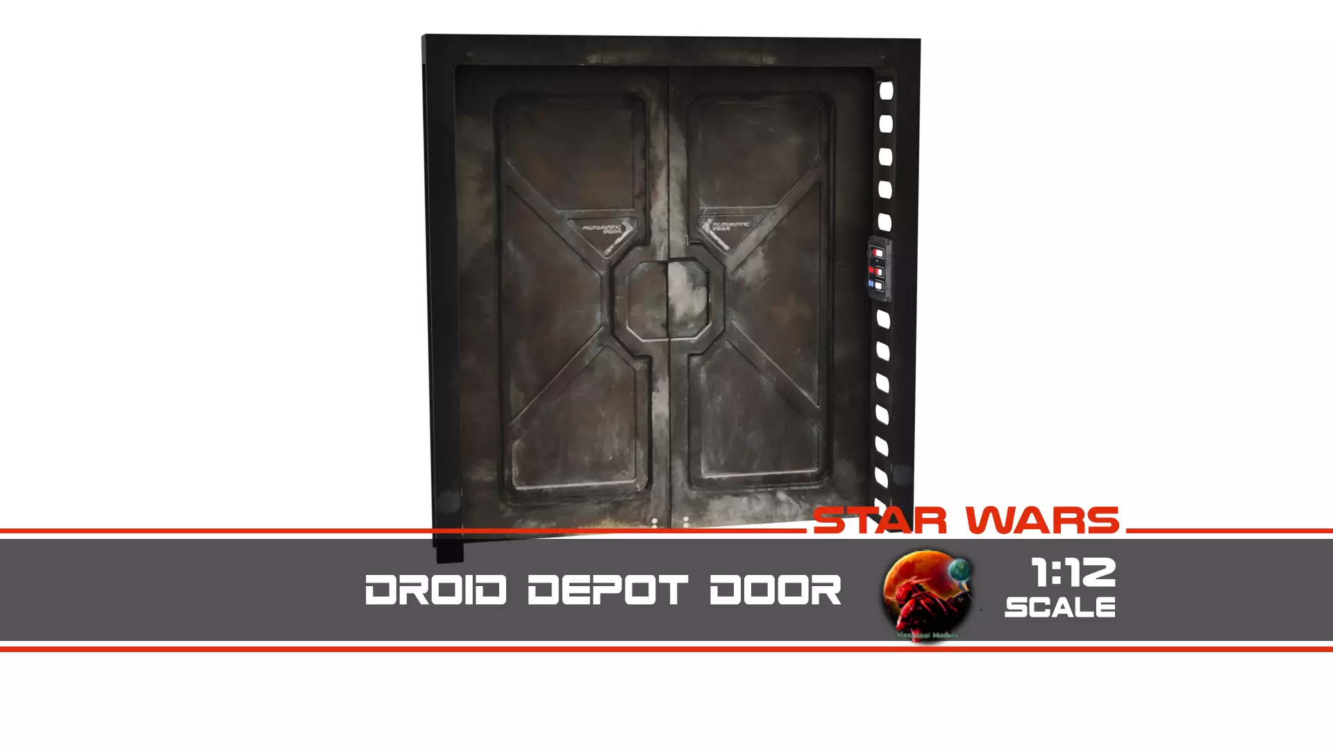 Droid Depot door 1-12 scale Blackseries 3D print model