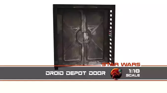 Droid Depot door 1-18 scale Hasbro Kenner 3D print model