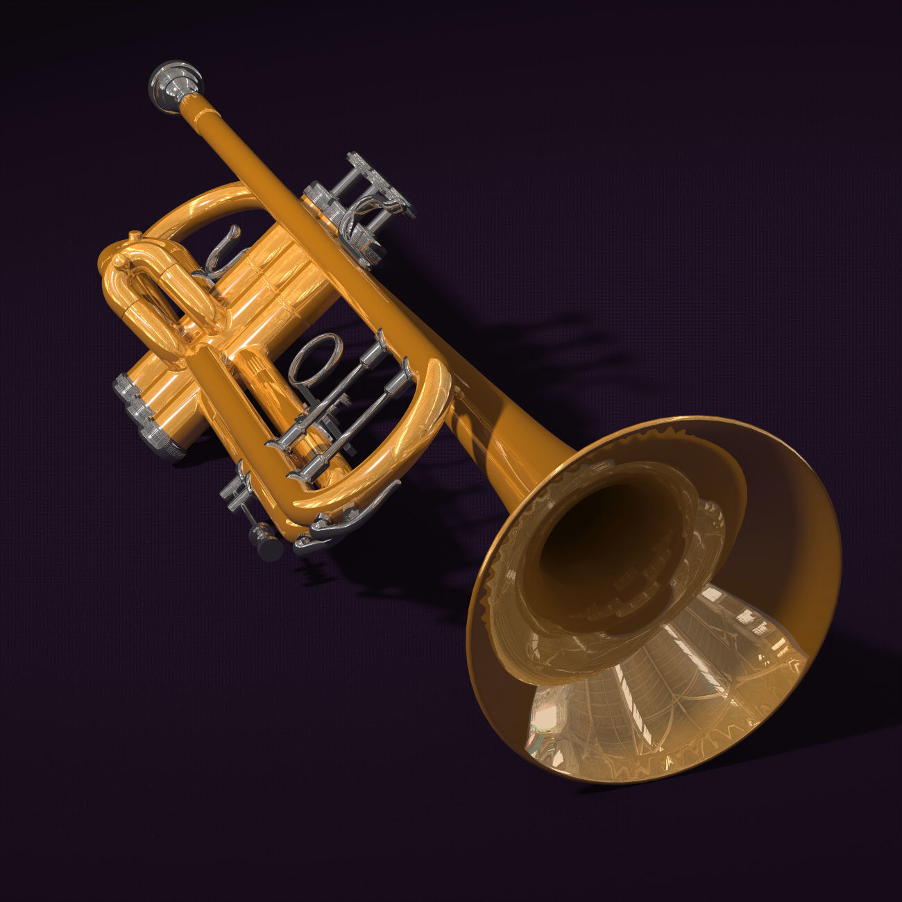 trumpet 3D model_2