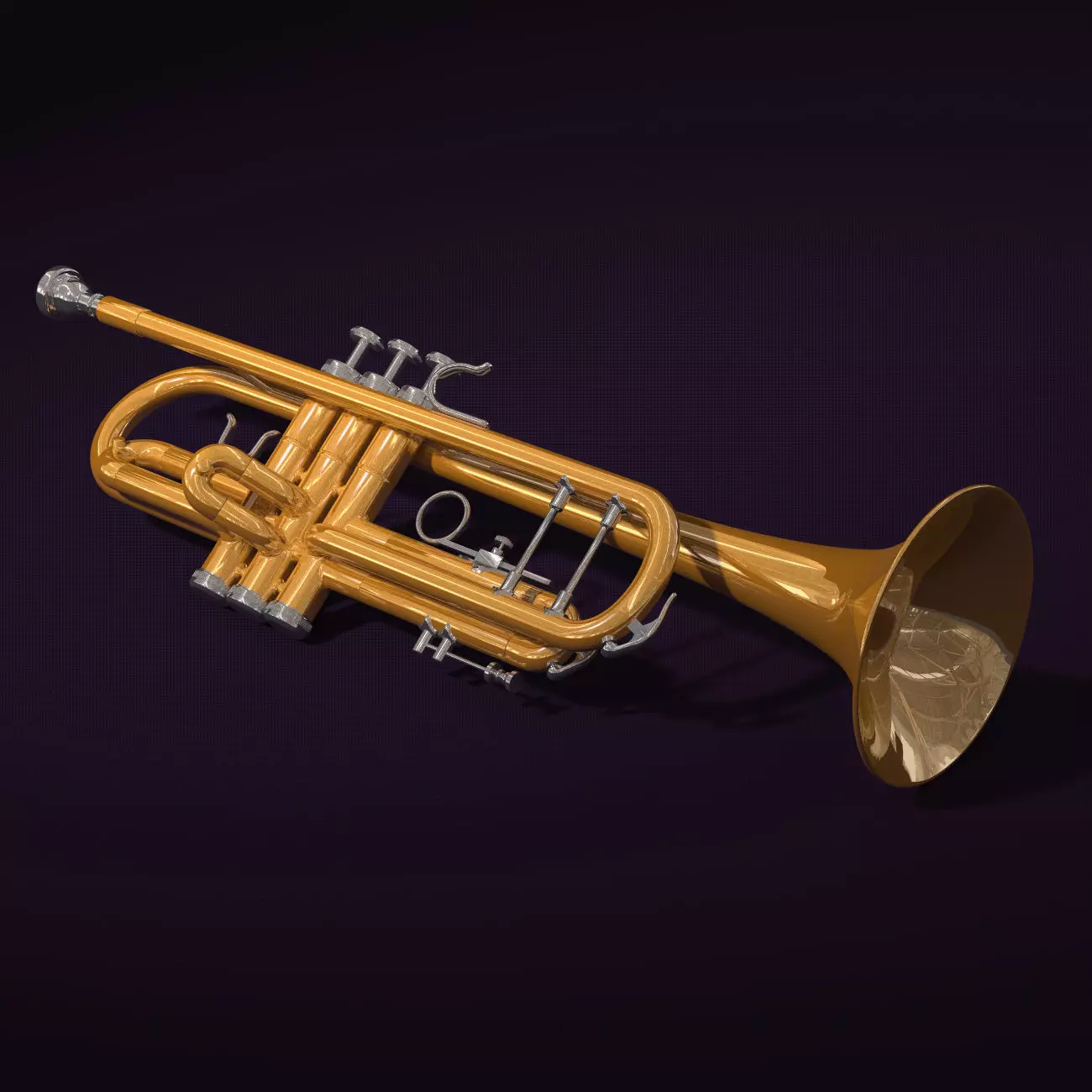 trumpet 3D model_0