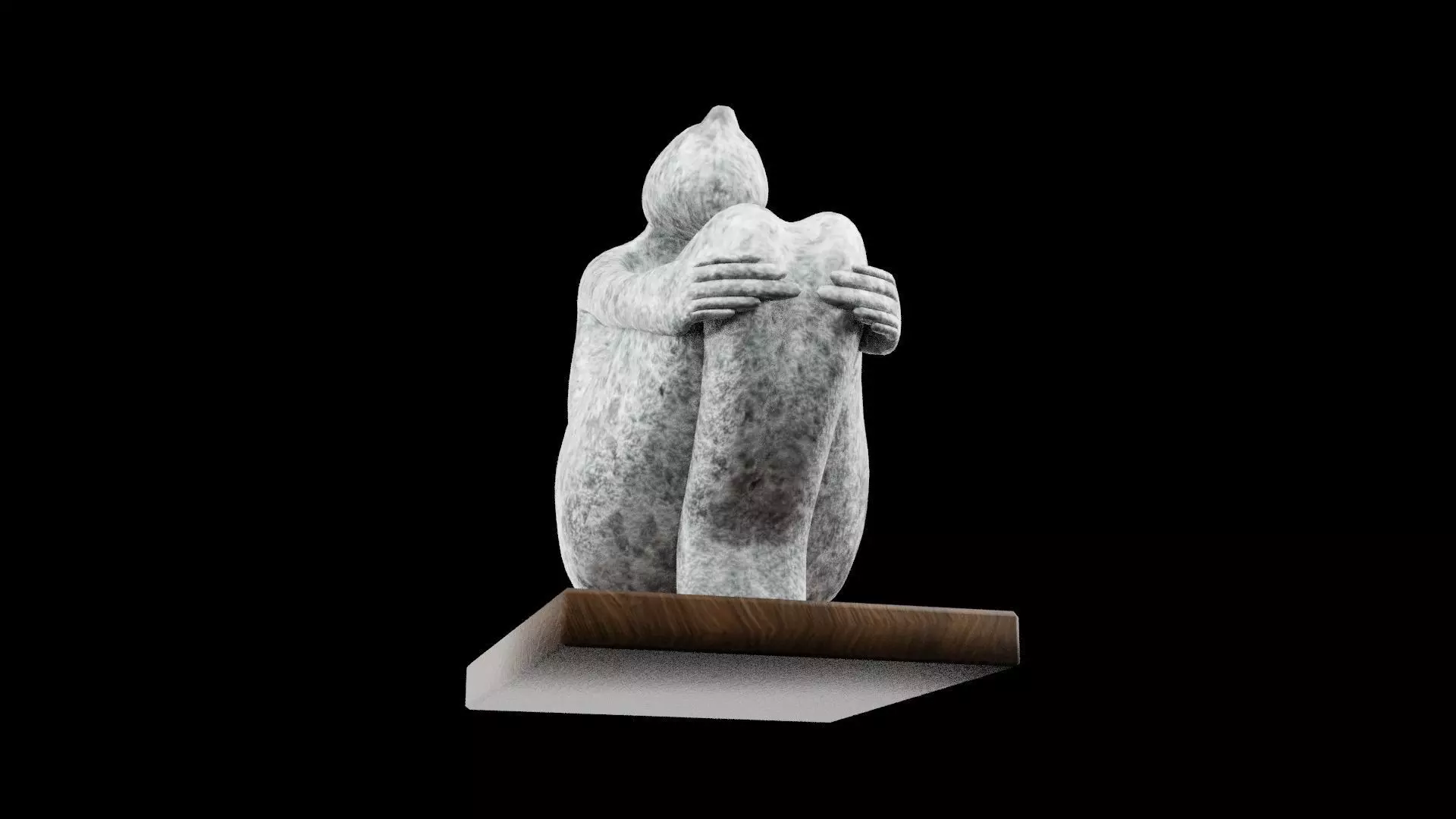 Table Decoration Statue Low-poly 3D model_5