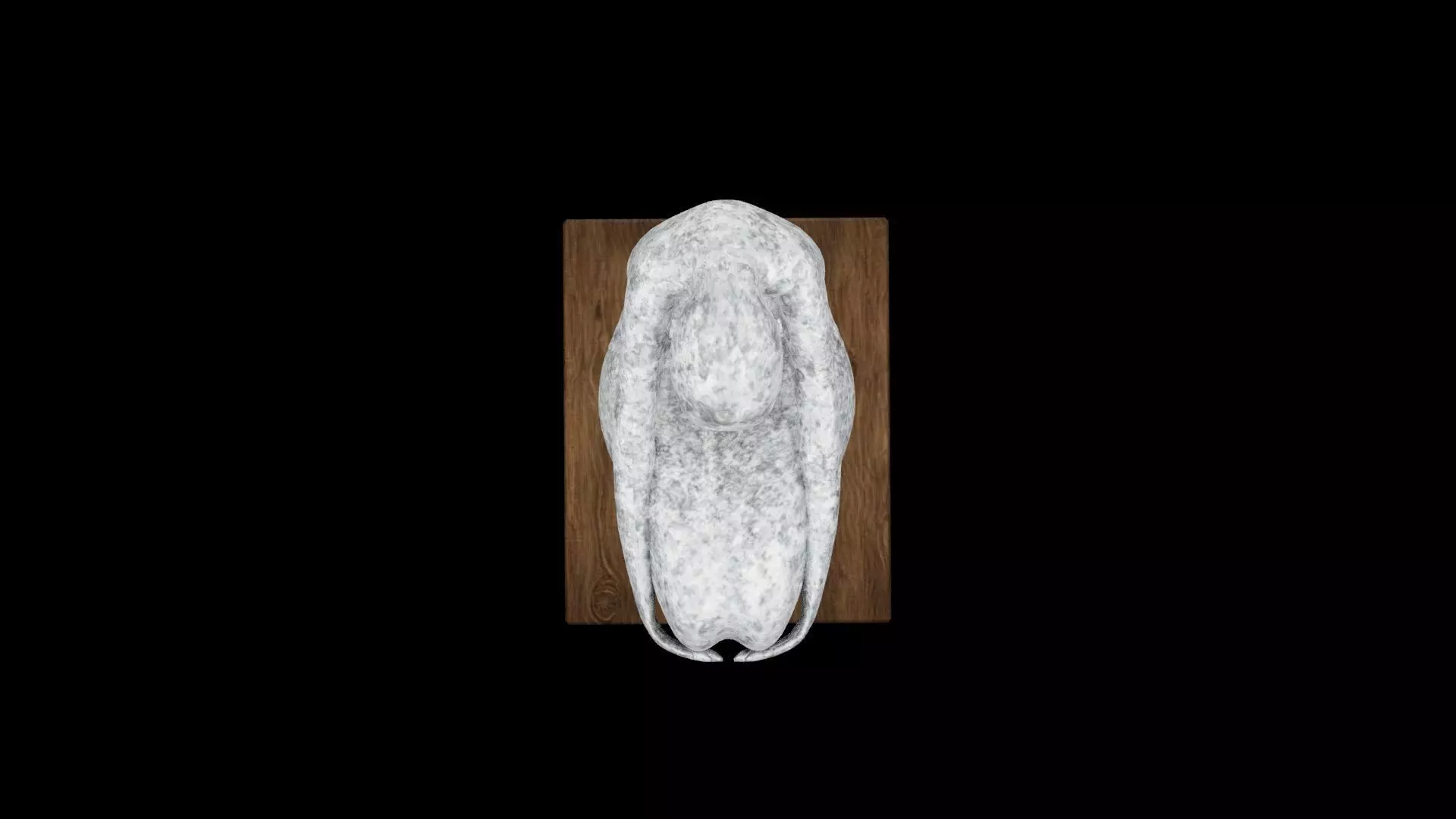 Table Decoration Statue Low-poly 3D model_3