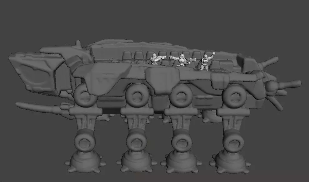 6MM SCALE AT-OT WALKER MINIATURE MODEL FOR SCIFI GAMES EPIC 3D print model_5