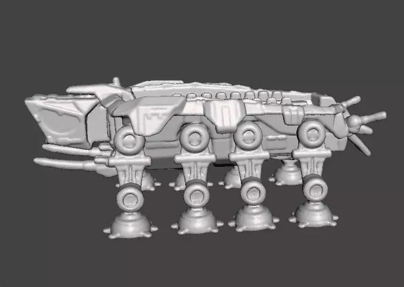 6MM SCALE AT-OT WALKER MINIATURE MODEL FOR SCIFI GAMES EPIC 3D print model_1
