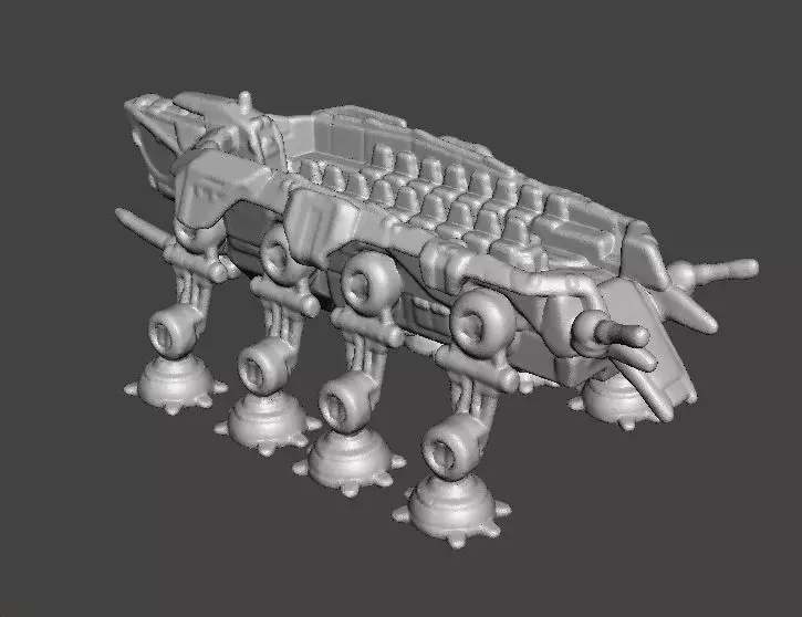 6MM SCALE AT-OT WALKER MINIATURE MODEL FOR SCIFI GAMES EPIC 3D print model_7