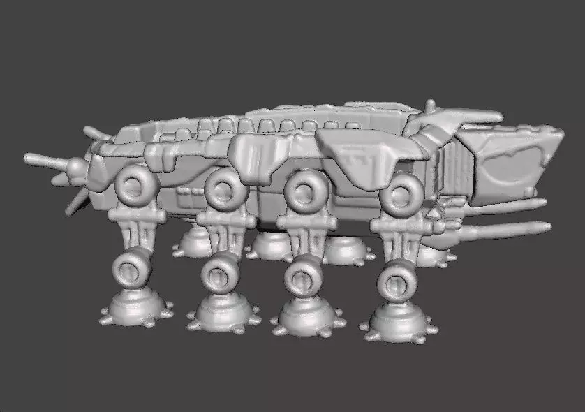 6MM SCALE AT-OT WALKER MINIATURE MODEL FOR SCIFI GAMES EPIC 3D print model_3