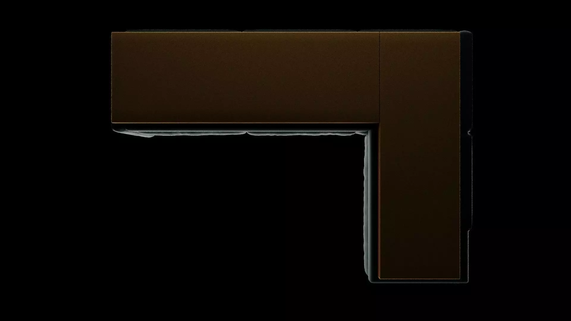 Dark Cyan Sofa Low-poly 3D model_4