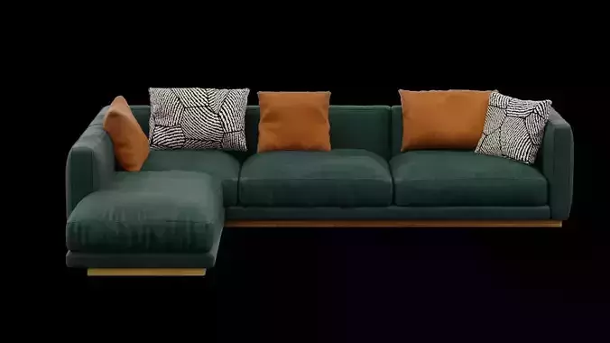 Dark Cyan Sofa