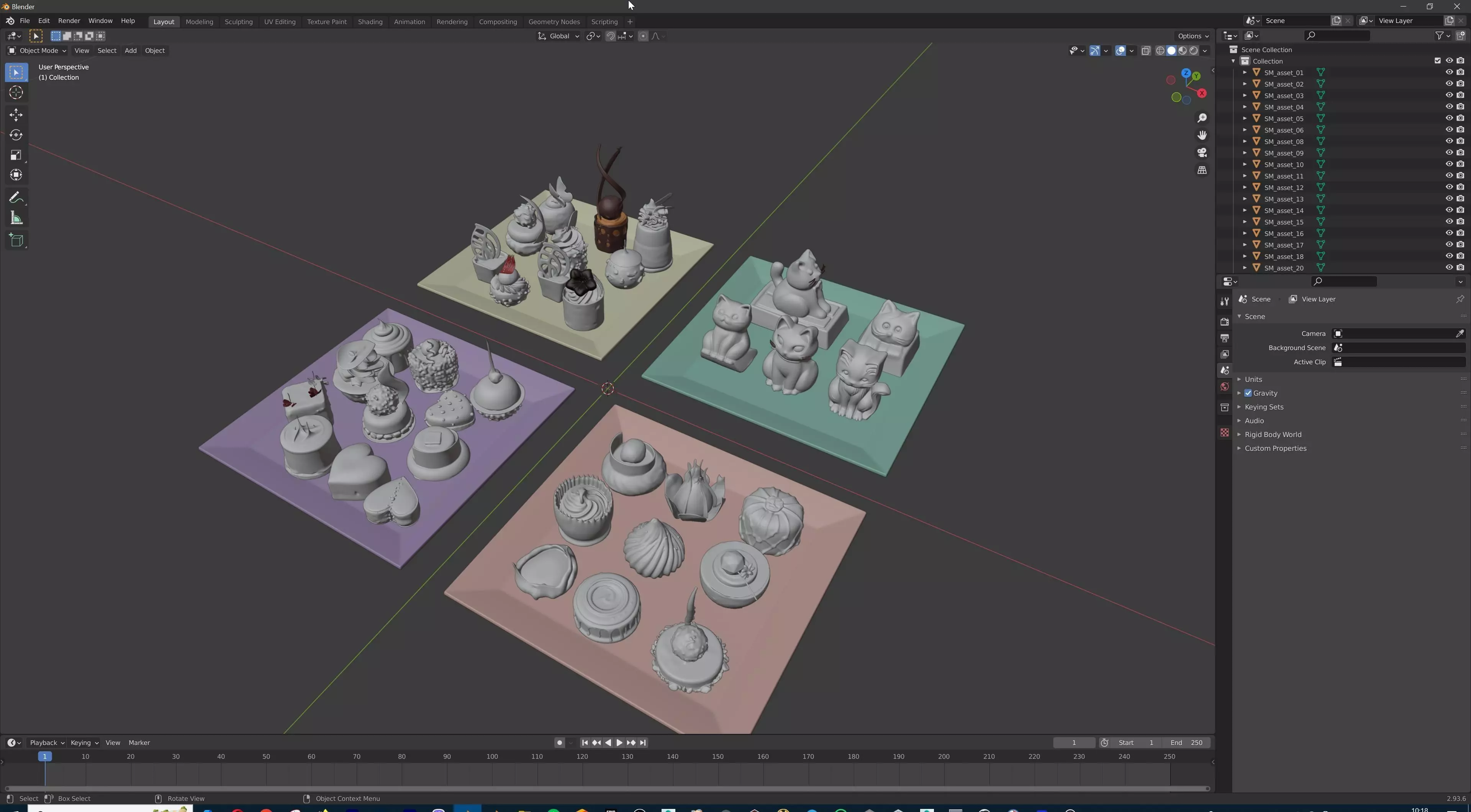 Gourmet Mini Desserts Candy Collection 35 assets Low-poly 3D model_13