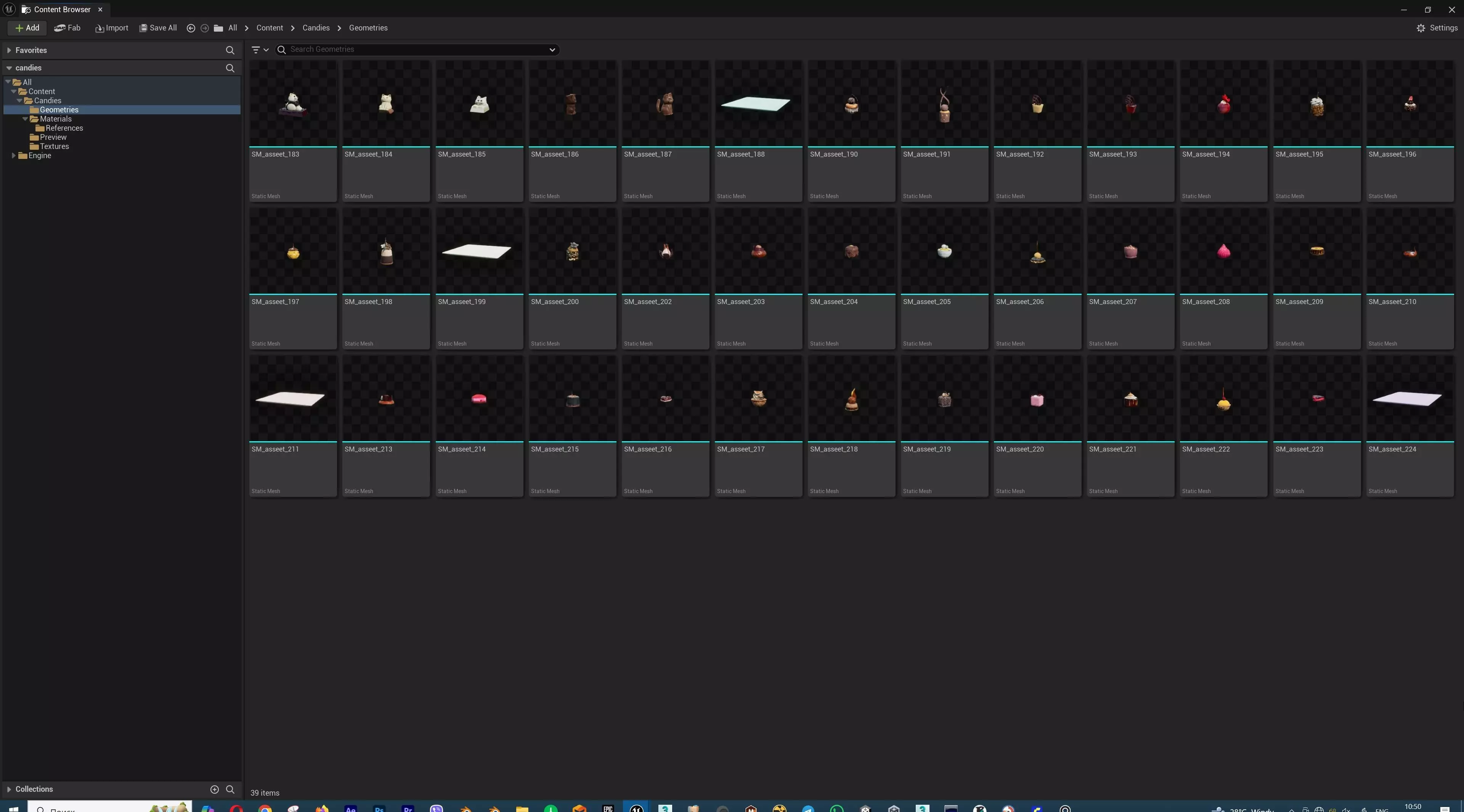 Gourmet Mini Desserts Candy Collection 35 assets Low-poly 3D model_25