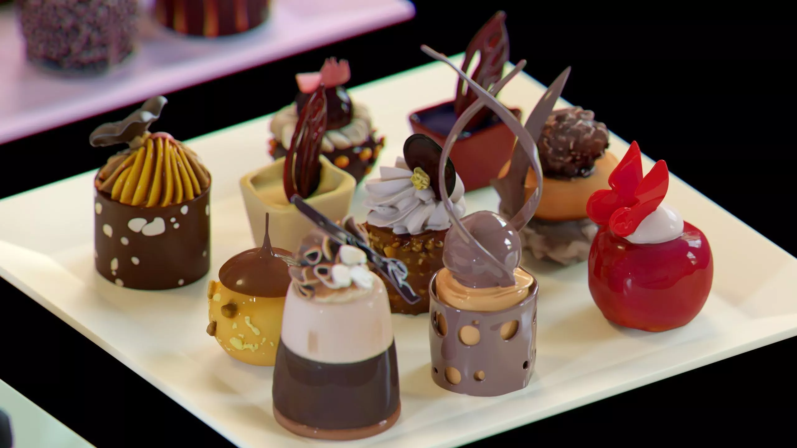 Gourmet Mini Desserts Candy Collection 35 assets Low-poly 3D model_10