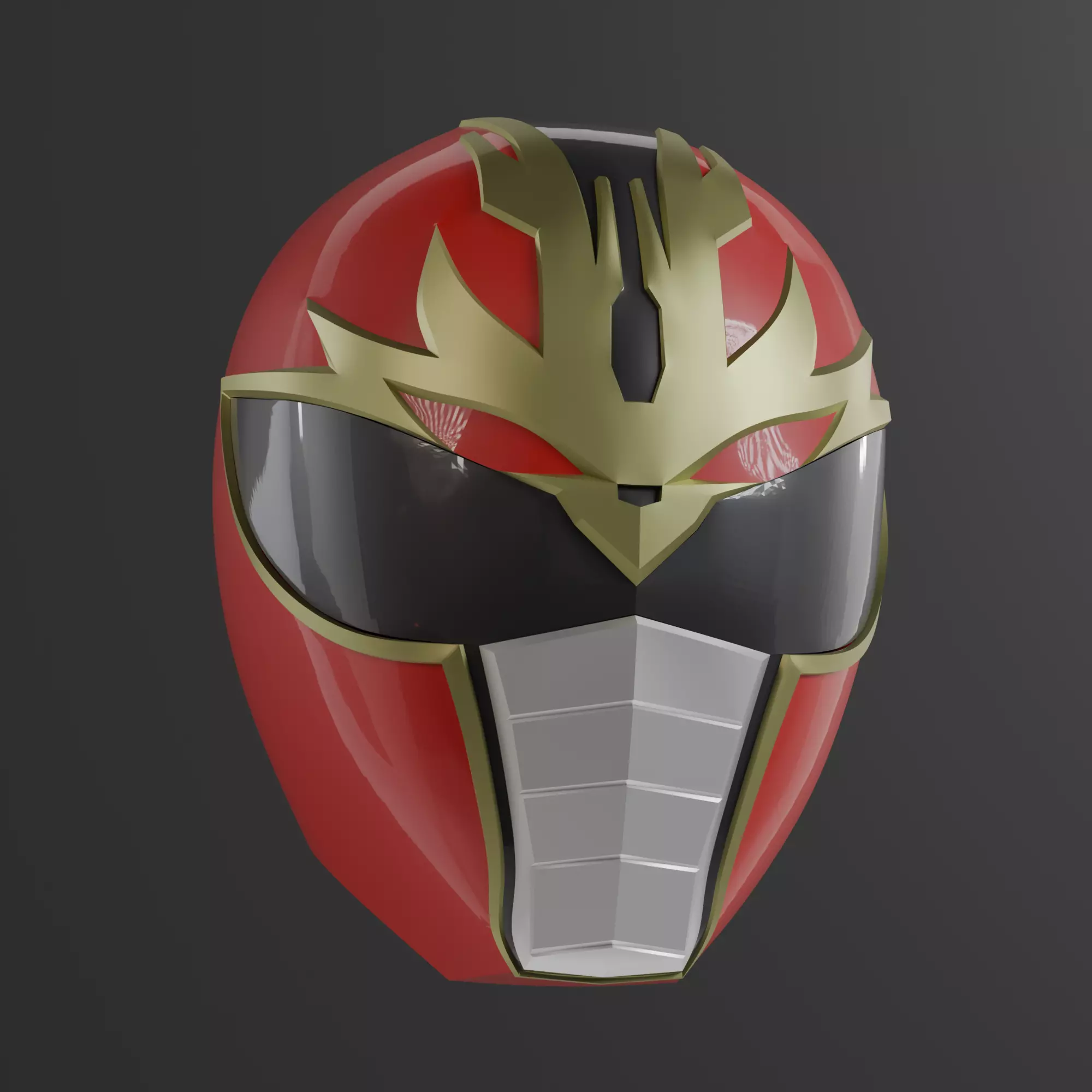 RyuuRanger Red Helmet Dairanger Sentai Power Rangers 3D print model_0