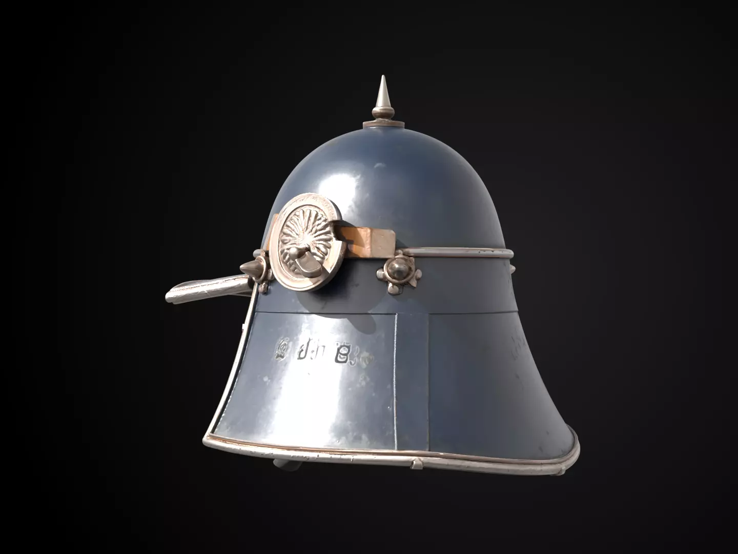 Stylized Samurai Helmet - Moonblade Kabuto Free 3D print model_8