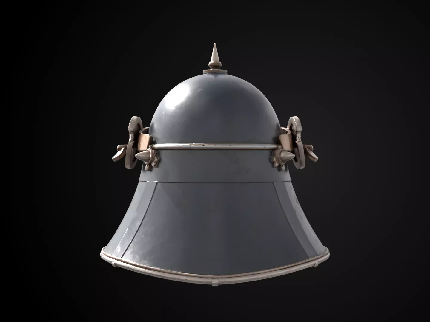 Stylized Samurai Helmet - Moonblade Kabuto Free 3D print model_6